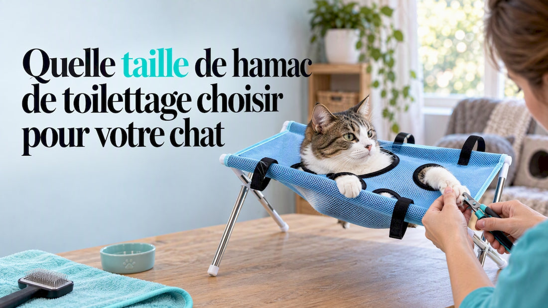 Hamac de toilettage CleanFit Studio pour chat