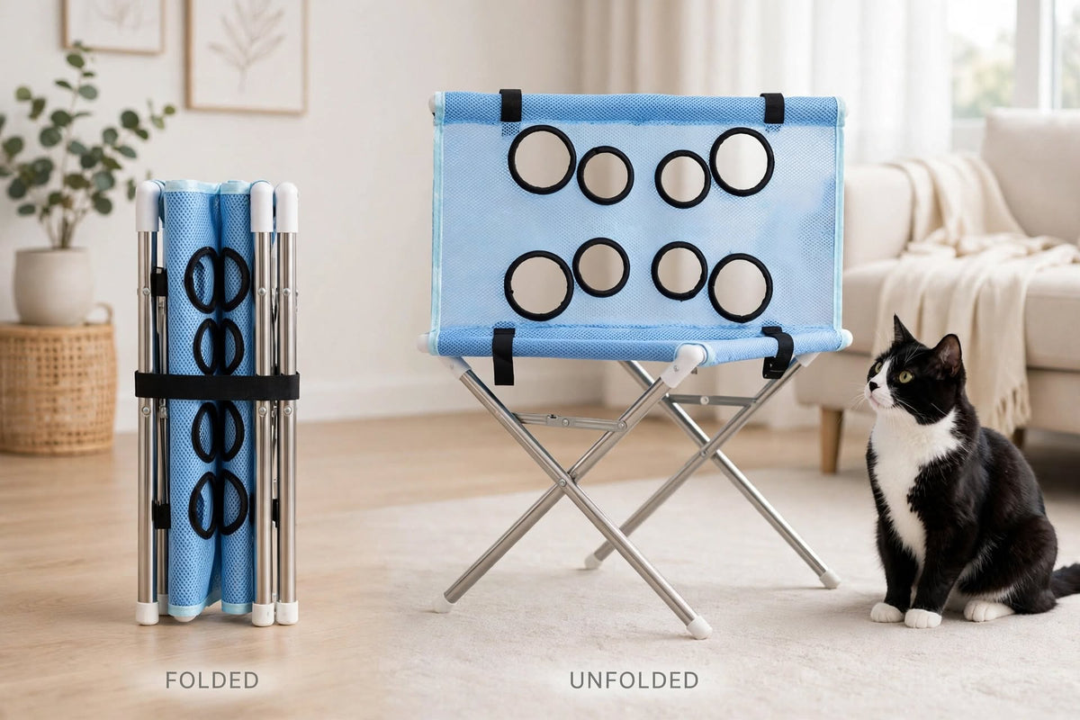Foldable Pet Grooming Table – Bathing & Nail Trimming Station